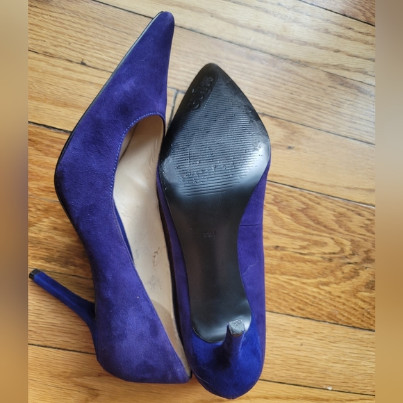 Guess Blue Suede 3 1/2 Pointy Toe Stiletto Size 7 1/2 - Picture 11 of 15